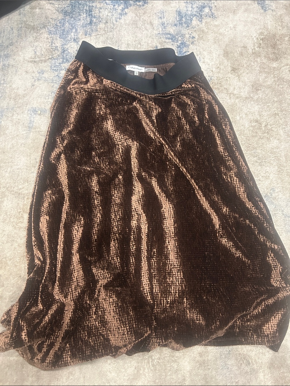 Calvin Klein velvet formal Aline skirt